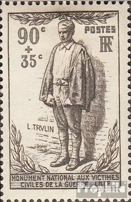 Produktbild von Briefmarken Frankreich 1939 Mi 438 (kompl.Ausg.) mit Falz Zivilopfer