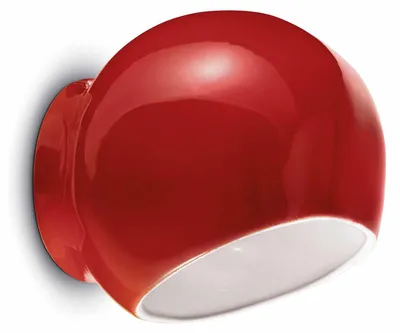 Imagen del producto de Lámpara de pared Ferroluce Ayrton, aplique rojo