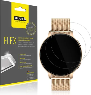 Produktbild von 2x Schutzfolie für Sloksfil 1.39 Zoll Smartwatch Folie, 100% Displayabdeckung, dipos Flex