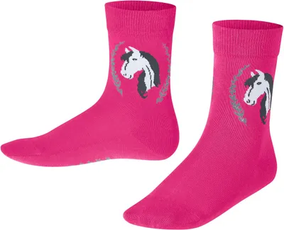 Image de Chaussettes d'équitation FALKE pour enfants, finition brillante, pointures 23-26