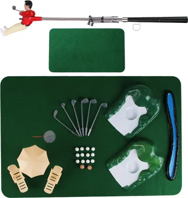Produktbild von Indoor-Minigolf-Spielset, Golfer-Mann, Lernspielzeug, kognitive Entwicklung, kinderfreundliches Design, Familienparty, lustiges kleines Golfer-Spielset