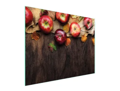 Image de Planche à découper en verre 52x40 Pommes
