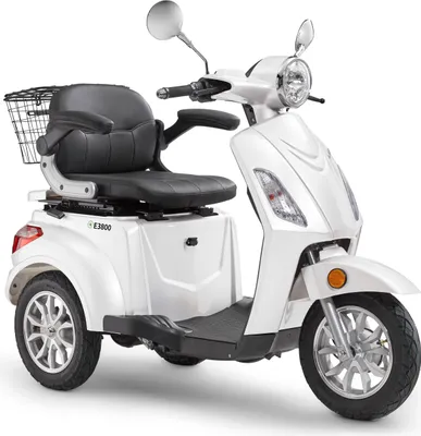 Produktbild von Elektroroller LuXXon E3800 - Elektro Dreirad / Seniorenmobil mit 800 Watt, max. 20 km/h, Reichweite bis zu 65 km, weiß