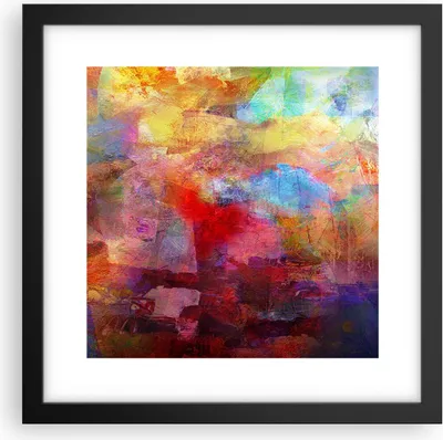 Produktbild von Gerahmtes Poster - Schwarzer Rahmen - Abstraktion modern - 30x30 cm - Wand Bild - Wanddeko - Wandbilder - Kunstposter - Wandposter - Bilderrahmen - Bilder - Kunstdruck - Wandbild - P2BAC30x30-3574