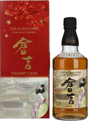 Produktbild von Matsui Whisky THE KURAYOSHI Pure Malt Whisky SHERRY CASK 43% Vol. 0,7l in Geschenkbox