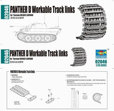 Produktbild von Trumpeter Panther D Workable Tracks links 1:35, 2046