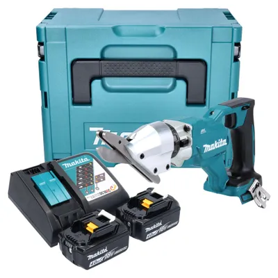 Zdjęcie produktu dla Akumulatorowe nożyce do cięcia cementu Makita DJS 800 RMJ 18 V bezszczotkowe + 2x akumulator 4,0 Ah + ładowarka + Makpac