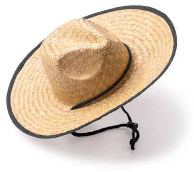 Produktbild von Naturstrohhut Sommerhut Uni 58–60 cm Strohhut mit verstärktem Polyesterbesatz