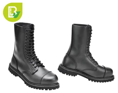 Obrázek produktu pro Pánské kotníčkové boty Brandit Vegantom 14 Eyelet Boots black - 44 šněrovací, Obrázek vytvořený pomocí AI