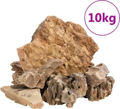 Produktbild von vidaXL Drachensteine 10 kg Braun 5-30 cm