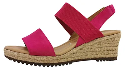 Image de Gabor Comfort : Sandales pour femmes, couleur rose vif, style décontracté