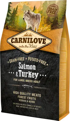 Productafbeelding van CARNILOVE Adult Zalm en kalkoen - droogvoer voor honden - grootras - 4 kg
