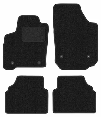 Obrázek produktu pro Velurové autokoberce pro: Opel Meriva A 2002-2010 (minivan) – sada 4 ks, antracitové, na míru – Wielganizator ANTHRA