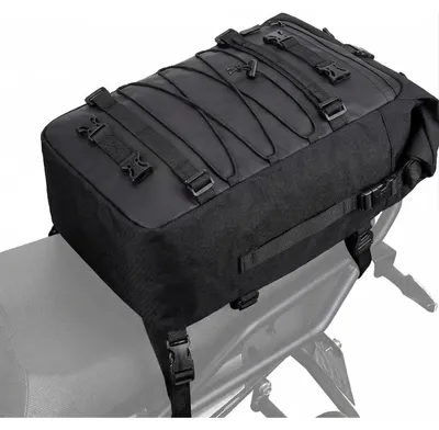 Immagine prodotto di Borsa multifunzionale per moto, 30 litri, nera. Ideale come borsa laterale, borsa posteriore, per viaggi o per l'uso quotidiano