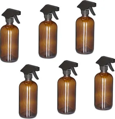 Immagine prodotto di Flacone spray in vetro da 500 ml, set da 6