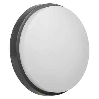Obrázek produktu pro LED nástěnné a stropní svítidlo vnitřní/venkovní 15W 1100LM IP54 4000K neutrální bílá šedá , kulaté Energetická třída A++