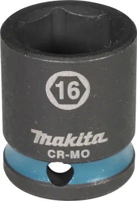 Produktbild von Makita Schlagnuss 3/8", SW16, kurz, Impact Black