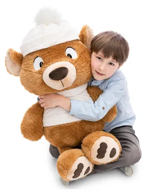 Kuschelbär Capiccino, 70 cm, Plüsch, braun
