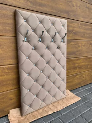 Produktbild von Aufhänger Flur Kleiderhänger Wandgarderobe Gepolsterter Kleiderbügel Glamour Beige