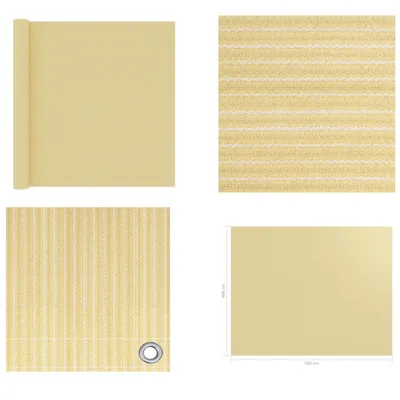 Zdjęcie produktu dla vidaXL Dywan namiotowy 400x500 cm beżowy - Dywan namiotowy - Dywaniki namiotowe - Dywaniki kempingowe - Dywaniki kempingowe
