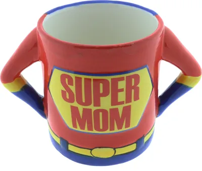 Produktbild von Becher "Super Mom" aus Steingut 500ml