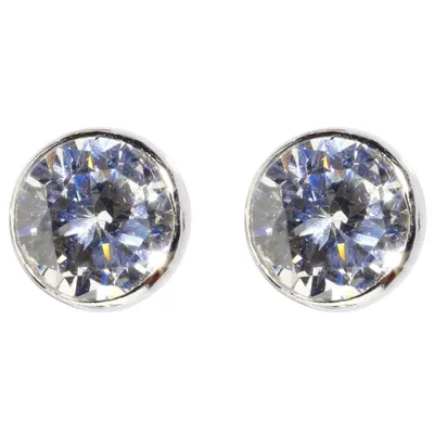 Produktbild von Miamar SMO12 Damen Silber Ohrstecker Weiß