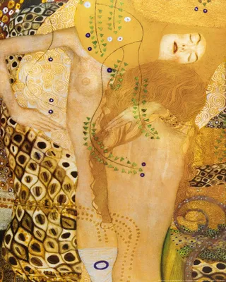 Produktbild von Gustav Klimt Kunstdruck Bild - Wasserschlangen, 1904-07 (50 x 40 cm)