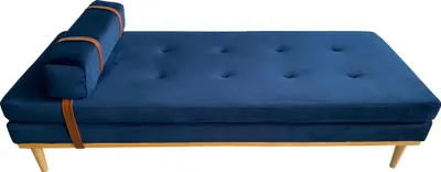 Produktbild von Daybed Samt blau Gästebett Tagesbett Bett Relaxliege Lounge