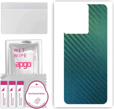 Produktbild von apgo Rückseite Schutzfolie, Skin, kompatibel mit OnePlus Ace, Hinten Displayschutzfolie aus Vinylfolie, kratzfest, einfache Montage - Kohlenstoff-Chamäleon CAKA1
