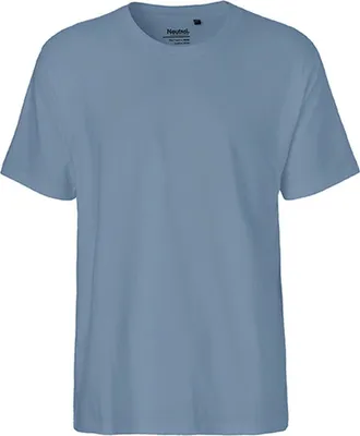 Immagine prodotto di Neutral O60001 | Maglietta classica da uomo / 100% cotone equo e solidale - Colore: Dusty Indigo - Taglia: L