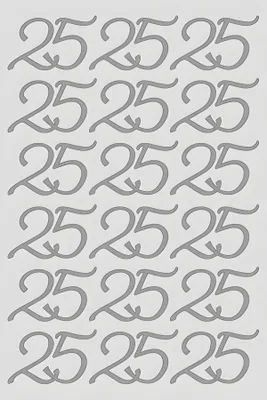 Produktbild von ROESSLER PAPIER Peel Off Sticker 25 silber