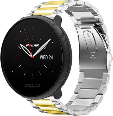Produktbild von Strap-it Polar Ignite 3 Stahlarmband (Silber/Gold)