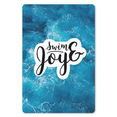 Produktbild von MuchoWow® Mauspad Mousepad Meer - Blau - Zitate - Sommer 18x27 cm - Mousepads - Maus Mat - Pad - Mausunterlage
