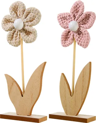 Produktbild von ohne Marke Deko-Blume 2er-Set beige OneSize