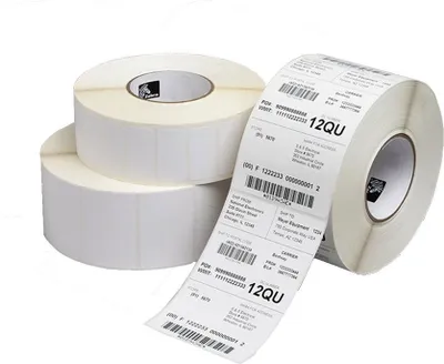 Produktbild von Zebra Z-Select 2000D, Weiß, Selbstklebendes Druckeretikett, Gestanztes Etikett, Rolle, Papier, Thermodirekt