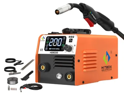 Immagine prodotto di Apparecchio di saldatura – Saldatrice inverter 3-in-1 sinergica – 200A – MIG, TIG e MMA senza gas