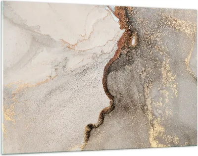 Produktbild von Bilder auf glas - Einteilig - Stein Sand Abstraktion - 120x80cm - Glasbilder - Wandbilder - Bilder - zum Aufhängen bereit - Wanddekoration aus Glas - Glas Bilder - Wandbild auf Glas - GAA120x80-4778