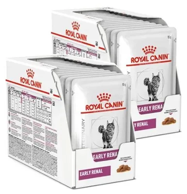 Zdjęcie produktu dla Royal Canin Veterinary Early Renal 24x85g Mokra Karma W Sosie Dla Dorosłych Kotów Z Niewydolnością Nerek
