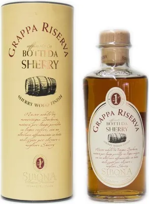 Produktbild von Sibona Grappa di Riserva Botti da Sherry + Box 500ml 40% Vol.