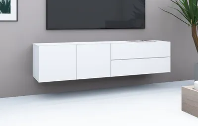 Produktbild von Kommode, Hängeschrank "Sophia" 152cm 2SK, weiß-matt