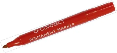 Produktbild von Permanentmarker Rundspitze 2mm rot Packung mit 40 Stück