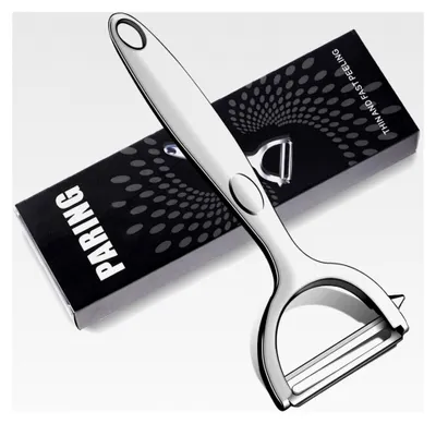 Produktbild von Kartoffelschäler aus Edelstahl, ergonomischer Griff, Y-Schäler für Gemüse und Obst