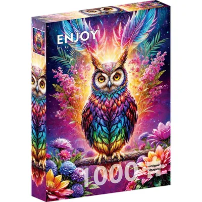Produktbild von Puzzle 1000 dielikov ENJOY - Neónová sova (Enjoy-2161)