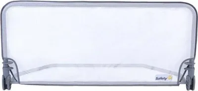 Obrázek produktu pro Postranice Safety 1st, 90 cm, 18 měsíců–5 let, včetně funkce sklopení, pratelná síťovina, automatické zamykání, šedá/bílá
