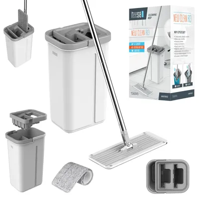 Immagine prodotto di Teesa TSA0045 Mocio a doppia camera R13, bianco-grigio