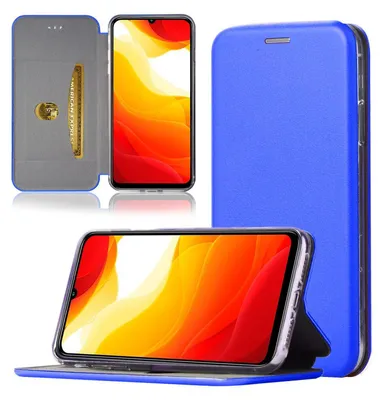 Produktbild von Handy Schutz Hülle für Xiaomi Mi 10T lite Handytasche mit Magnetdeckel Kartenfach und Standfunktion Klapphülle Blau
