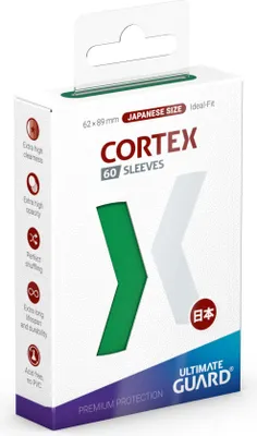 Produktbild von Ultimate Guard Cortex Sleeves Japanische Größe Grün (60)