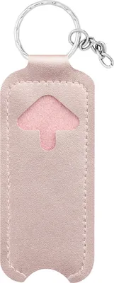 Produktbild von Lippenstift-Aufbewahrungstasche, kleine tragbare Lippenbalsam-Tasche mit Schlüsselanhänger, praktische Lippenstift-Tragetasche für den Außenbereich