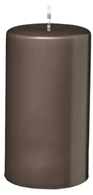 Produktbild von Flachkopf-Stumpenkerzen Mocca 120 x Ø 60 mm, 4 Stück