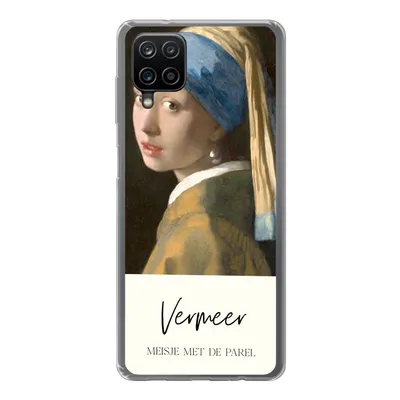 Produktbild von MuchoWow® Handyhülle Schutzhülle Hülle für Samsung Galaxy A12 Das Mädchen mit dem Perlenohrring - Vermeer Silikon Softcase Handy Hülle - Bild